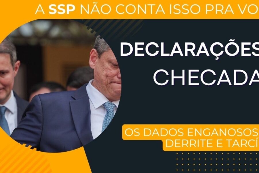 Guilherme Derrite: checamos o quê é FAKE e o quê é Dado Enganoso