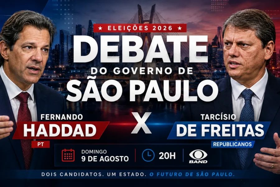 DOMINGO DIA 9 TEM DEBATE: Confira as principais propostas de Haddad e Tarcísio