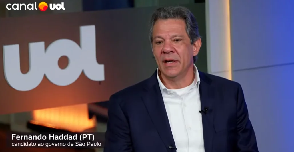 Haddad enfrenta sabatina do UOL com respostas objetivas, números na ponta da língua e críticas a Tarcísio