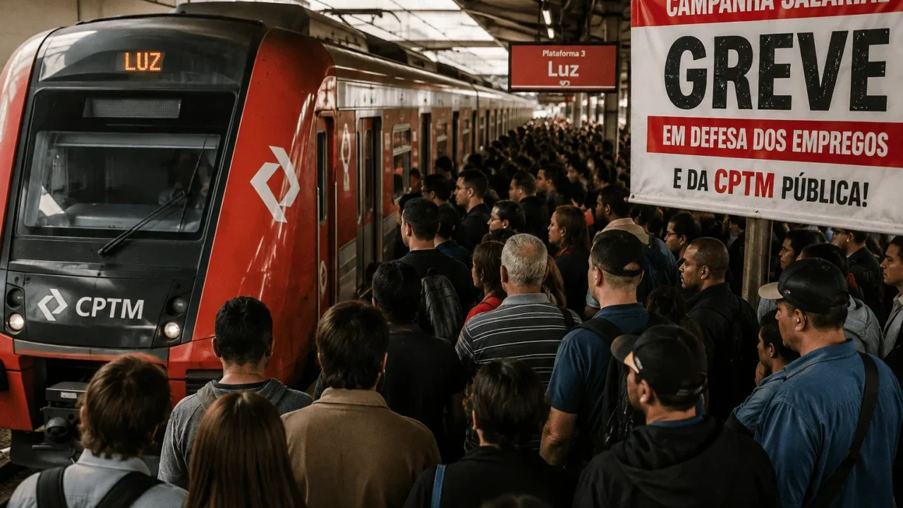 CRISE NA GESTÃO TARCÍSIO: Greve da CPTM afeta milhares de passageiros em São Paulo