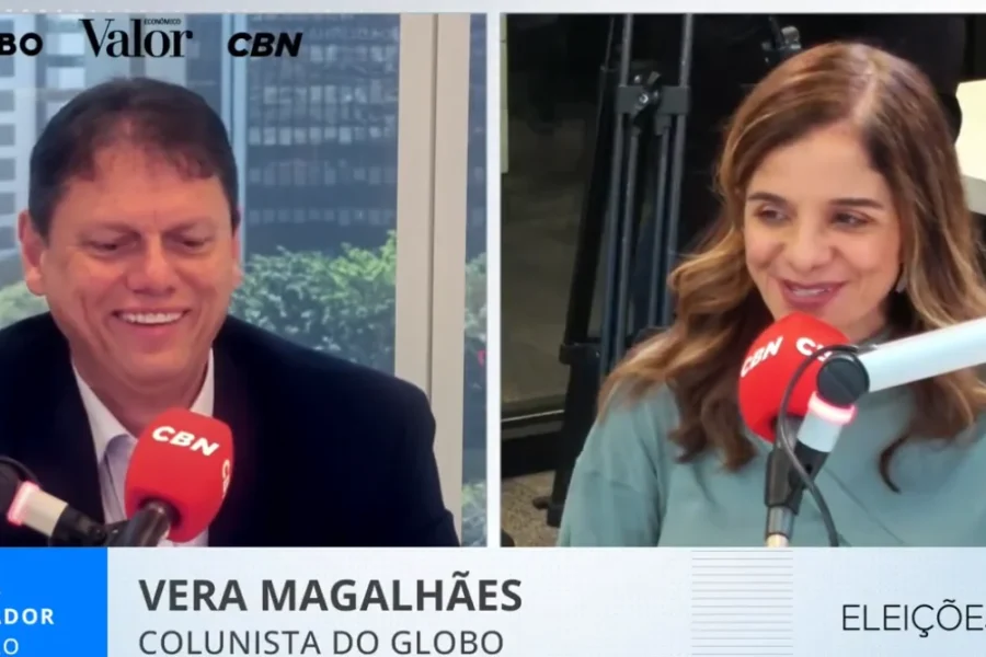 É #FAKE: “Em Casa” Tarcísio mente em Sabatina sobre orçamento da secretaria das mulheres