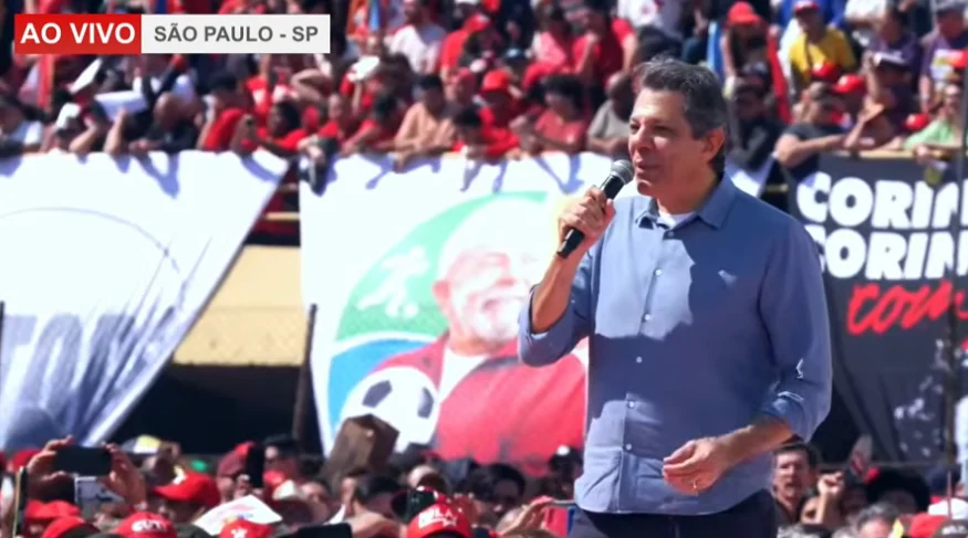Haddad lança campanha ao lado de Lula e mira Tarcísio: “É hora de mudar São Paulo”