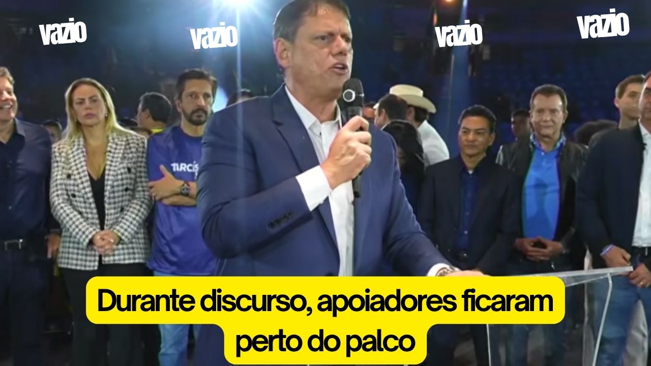 FLOPOU: Esvaziamento de ginásio marca a convenção de Tarcísio de Freitas; Especialistas classificam como “Debandada”