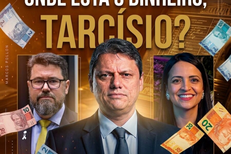 EXCLUSIVO: R$ 1 milhão de emenda PIX de Pollon entrou no governo Tarcísio e o dinheiro sumiu