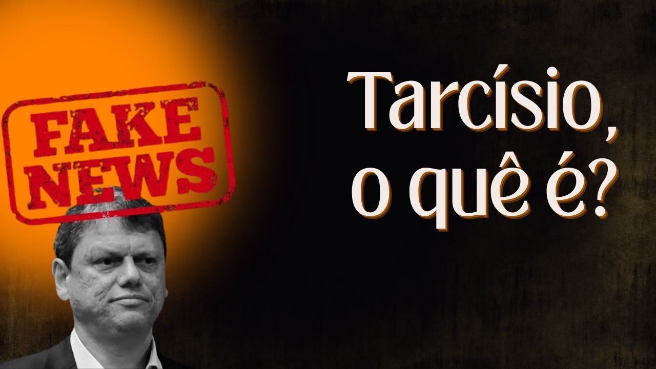 PROPAGANDA ENGANOSA: Tarcísio vende um mundo que não é real e prega mentira eleitoral com jovens