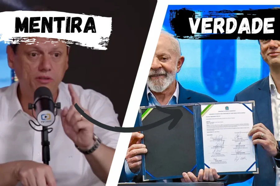 Tarcísio mente, acusa Lula de “sabotagem”, mas fotos mostram ele recebendo Bilhões