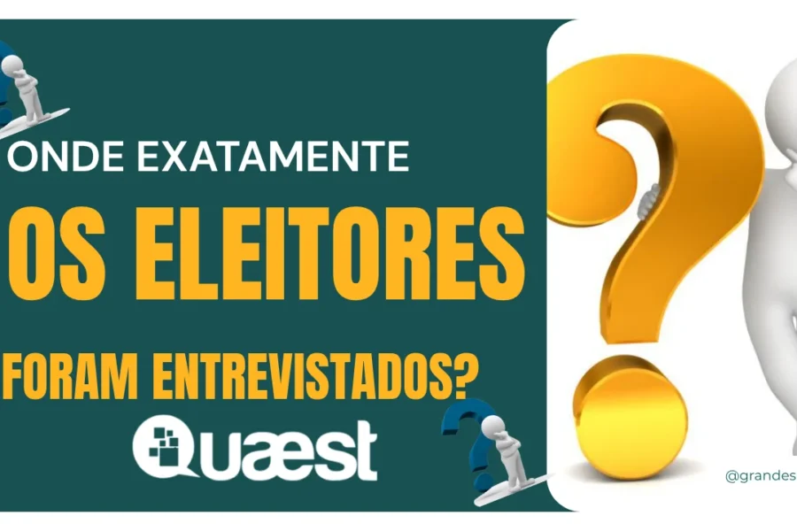 PESQUISA QUAEST: Quaest divulga números, mas onde exatamente os eleitores de SP foram ouvidos?