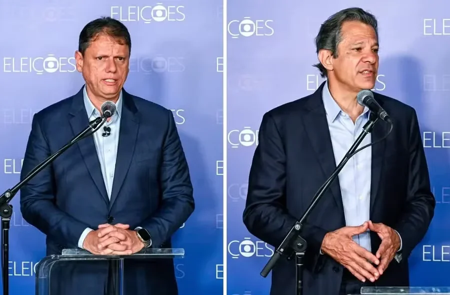 DEBATE NA GLOBO: Haddad adota tom mais sensato e coloca Tarcísio sob pressão em temas sensíveis