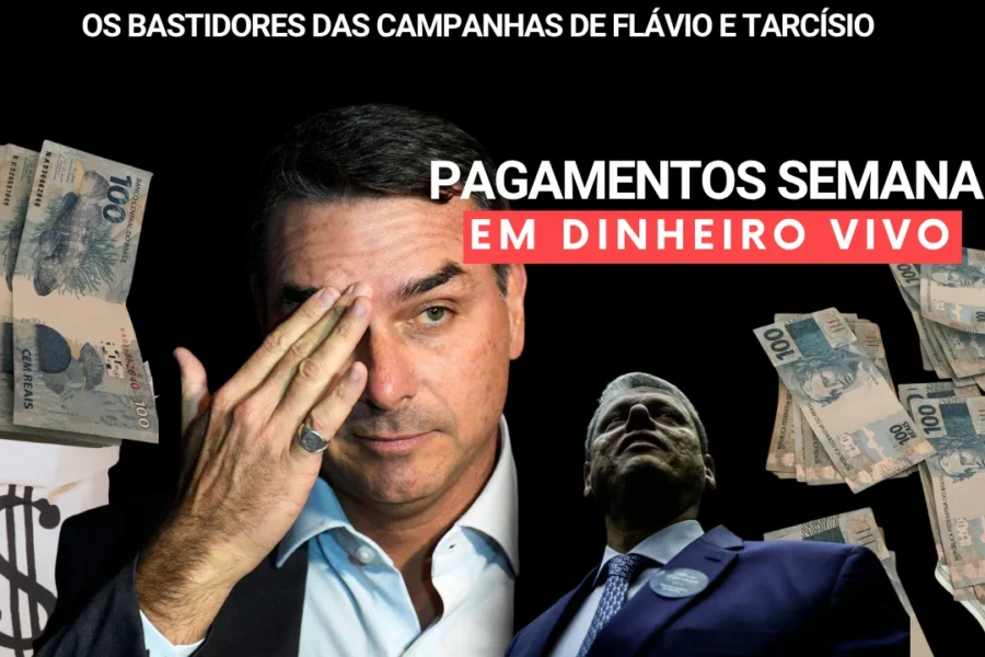 EXCLUSIVO: DINHEIRO VIVO NAS CAMPANHAS DE FLÁVIO E TARCÍSIO TEM CHEIRO E RASTRO
