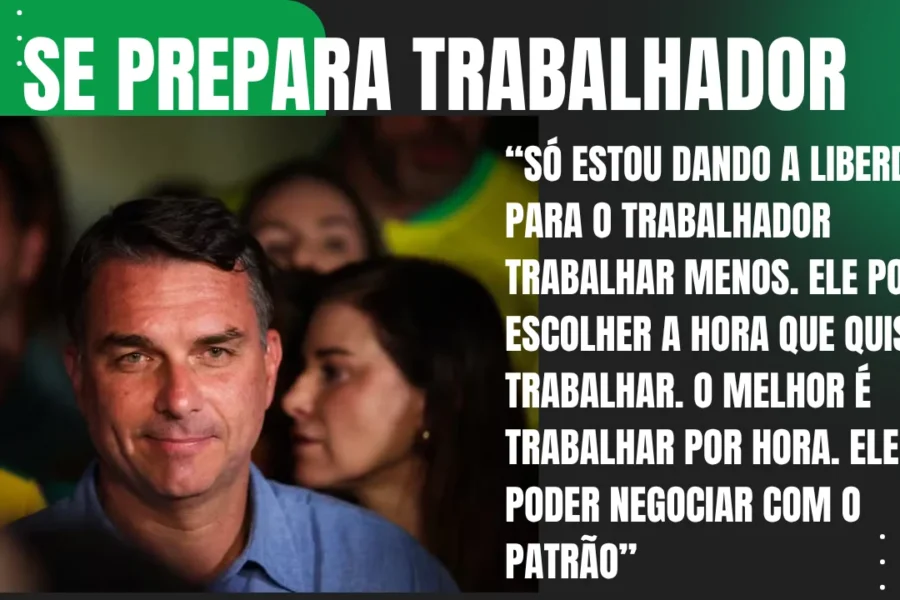 FLÁVIO BOLSONARO QUER ACABAR COM SALÁRIO MÍNIMO E BENEFÍCIOS DO TRABALHADOR?